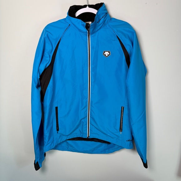 Descente Blue and Black Performance Jacket - Picture 1 of 9